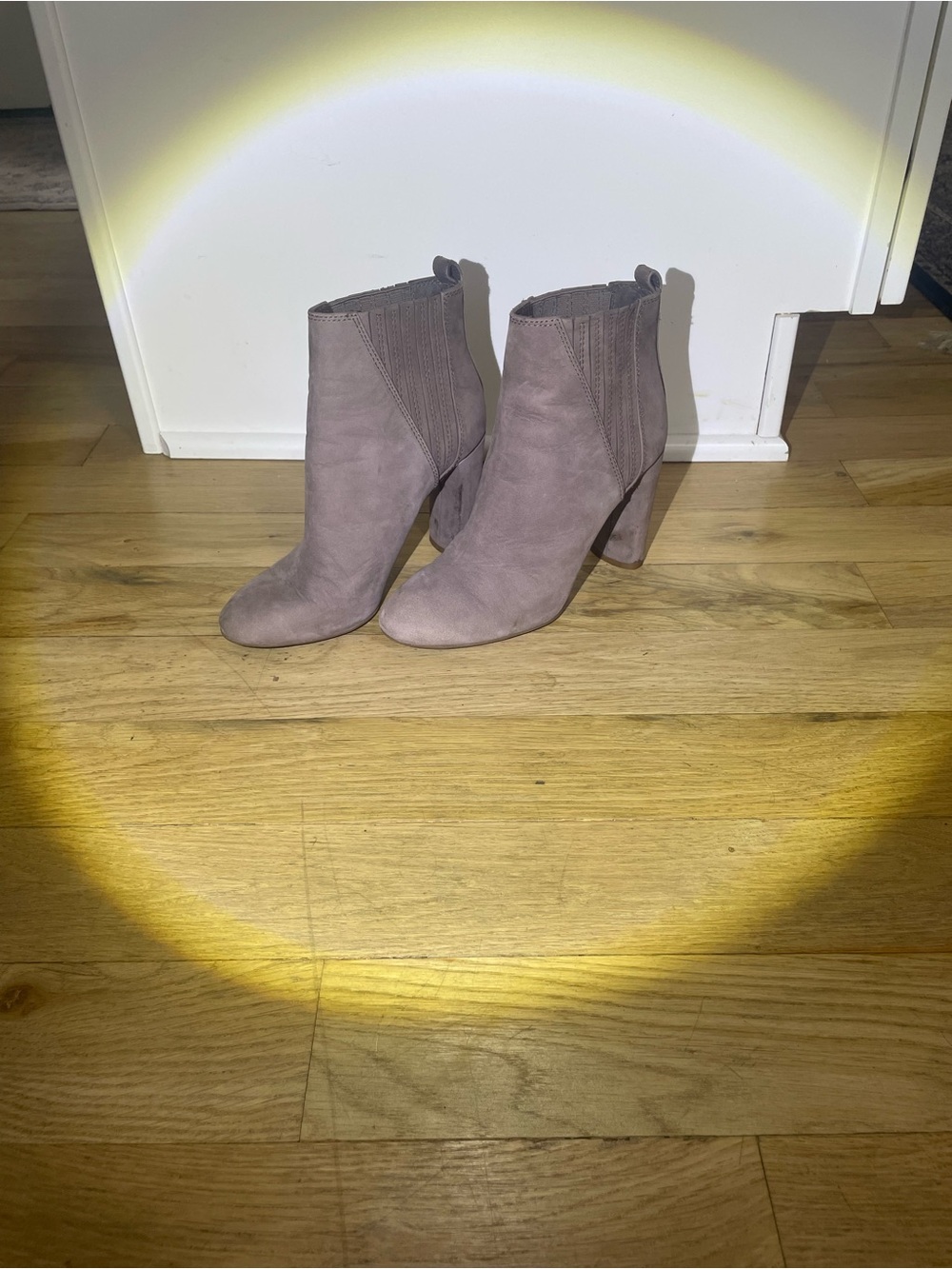 Vince Camuto Mauve Suede Ankle Booties
